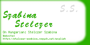 szabina stelczer business card